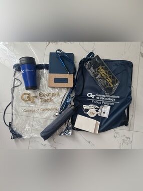 Georgia Tech Swag Pack - Notebook, Drawstring Bag & Accessories